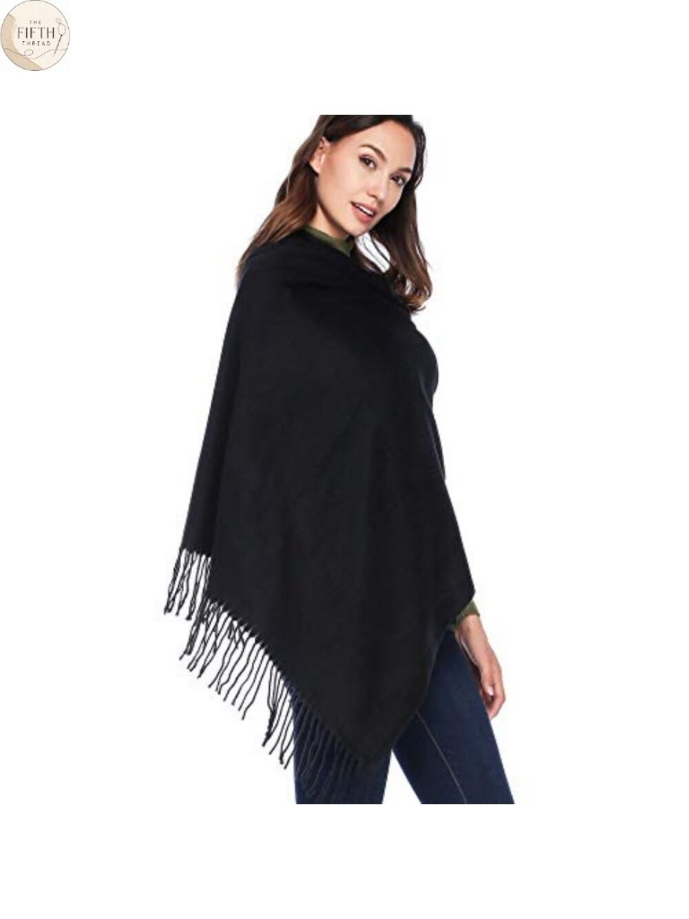 Oversized Pashmina Shawl Wrap Viscose Polyester Winter Warm Scarf